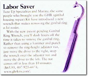 Gimbal Wrench - labor saver