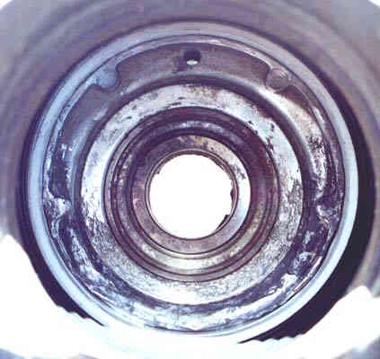 Gimbal housing with GHRKit positioned after repair for installation-view demonstration